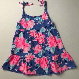 🌼 OshKosh Pink Floral Tank Dress
